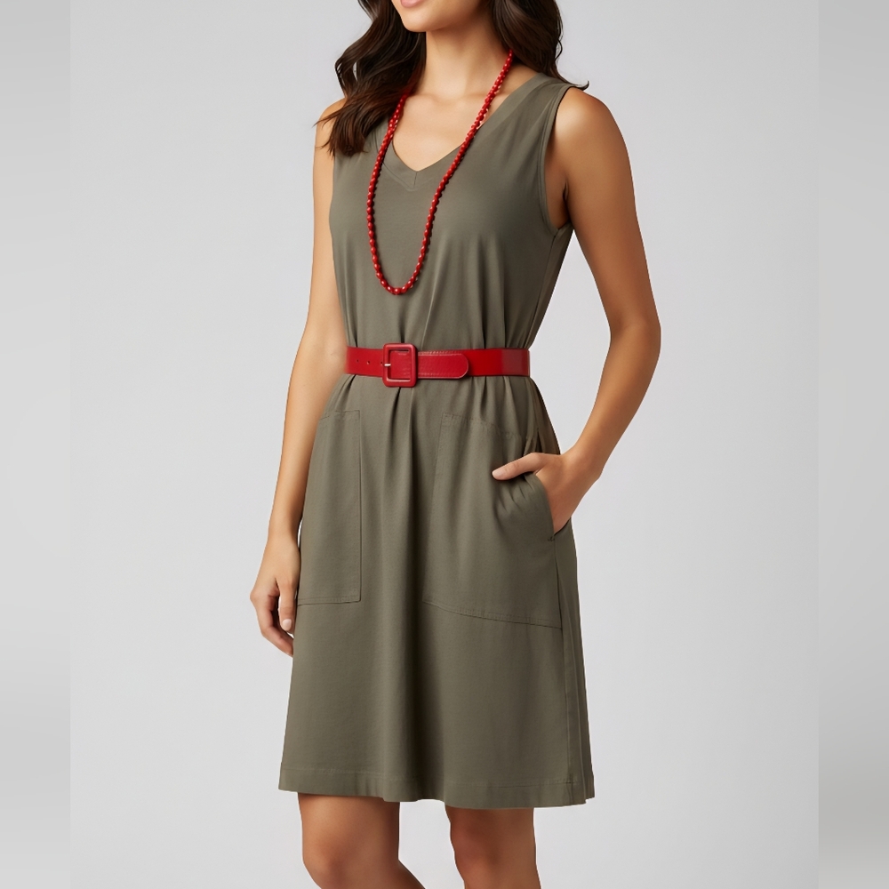🍓NWT Bobi Los Angeles Cotton moss summer dress